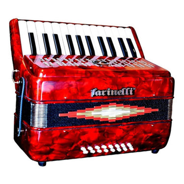Acordeon Farinelli 25 Teclas 16 Bajos Rojo, 25k16br